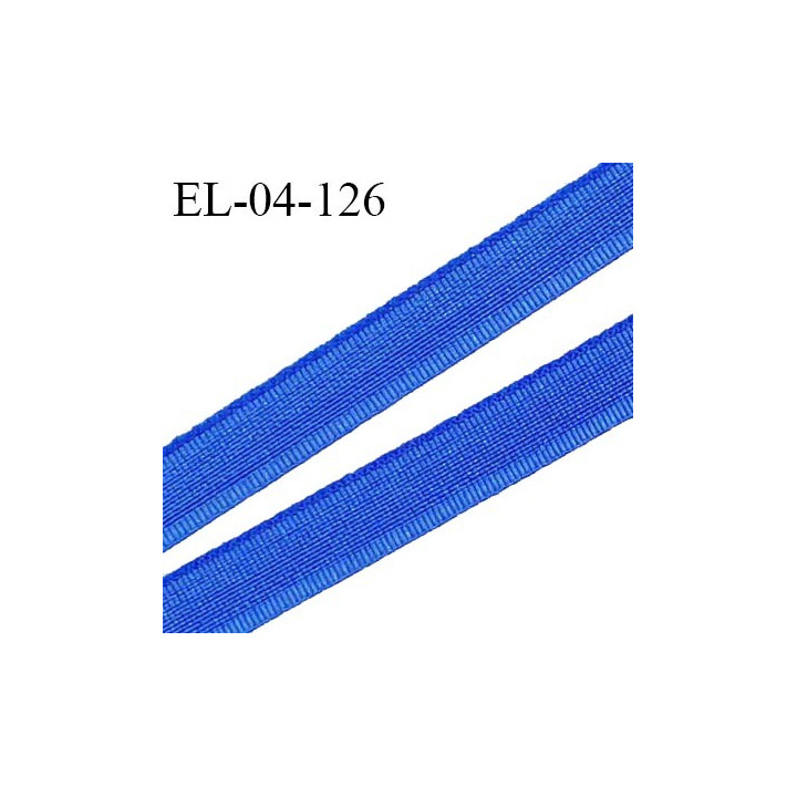 Elastique 4 mm fin spécial lingerie polyamide élasthanne couleur bleu grande marque fabriqué en France prix au mètre