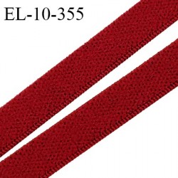 Elastique 10 mm lingerie couleur rouge passion largeur 10 mm élastique très doux au toucher style velours prix au mètre
