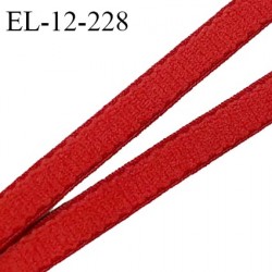 Elastique 12 mm lingerie couleur rouge largeur 12 mm allongement +160% haut de gamme prix au mètre