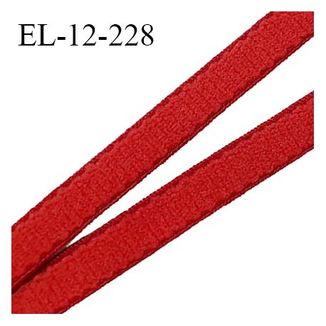 Elastique 12 mm lingerie couleur rouge largeur 12 mm allongement +160% haut de gamme prix au mètre