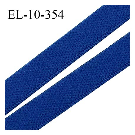Elastique 10 mm lingerie couleur bleu largeur 10 mm élastique très doux au toucher style velours prix au mètre