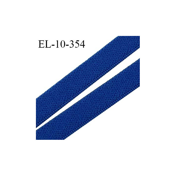Elastique 10 mm lingerie couleur bleu largeur 10 mm élastique très doux au toucher style velours prix au mètre