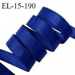 Elastique 16 mm lingerie haut de gamme couleur bleu brillant bonne élasticité doux au toucher prix au mètre