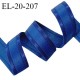 Elastique 20 mm lingerie haut de gamme couleur bleu brillant allongement +30% largeur 20 mm prix au mètre