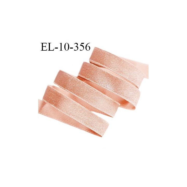 Elastique lingerie 10 mm haut de gamme élastique souple couleur vieux rose brillant allongement +100% prix au mètre
