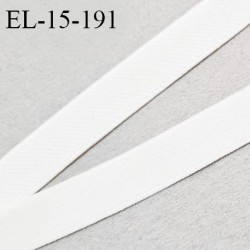 Elastique 16 mm lingerie couleur naturel écru doux au toucher largeur 16 mm allongement +120% prix au mètre