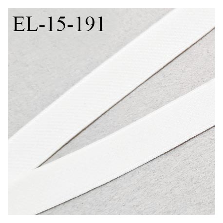 Elastique 16 mm lingerie couleur naturel écru doux au toucher largeur 16 mm allongement +120% prix au mètre