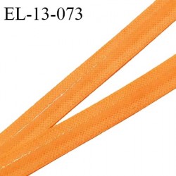 Elastique 13 mm anti-glisse haut de gamme couleur orange largeur 13 mm fabriqué en France prix au mètre