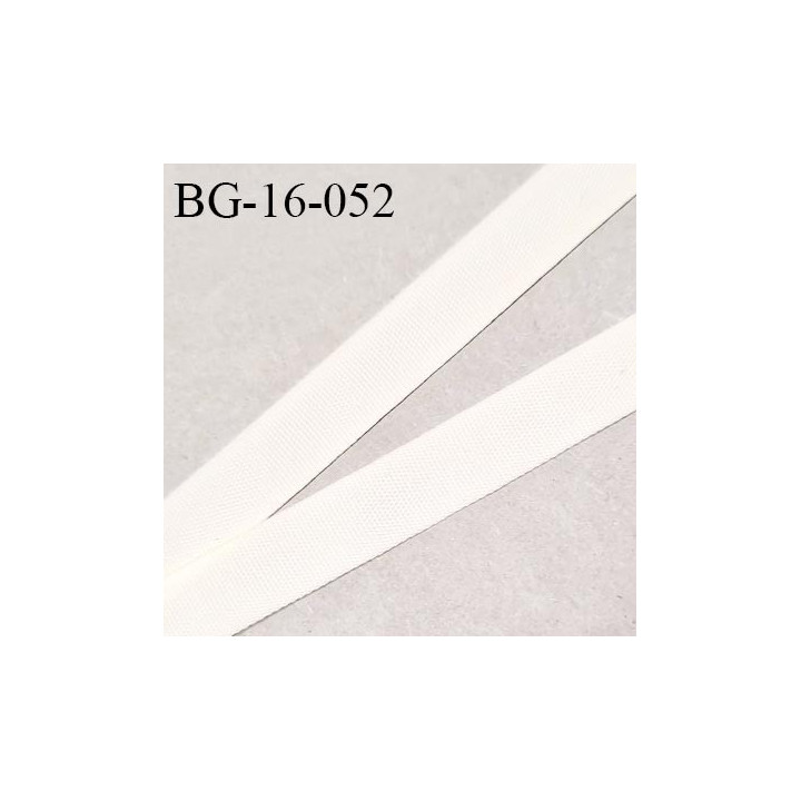 Cache armature 16 mm polyamide fin petit grain très résistant couleur naturel écru largeur 16 mm prix au mètre