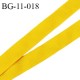 Cache armature 11 mm polyamide fin petit grain très résistant couleur jaune largeur 11 mm prix au mètre