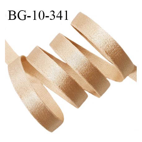 Devant bretelle 10 mm en polyamide attache bretelle rigide pour anneaux couleur champagne brillant haut de gamme prix au mètre