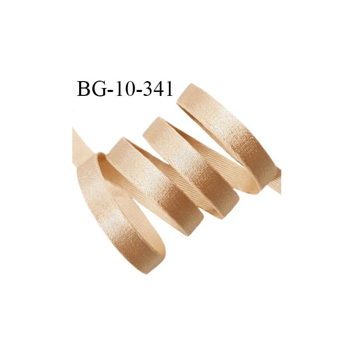 Devant bretelle 10 mm en polyamide attache bretelle rigide pour anneaux couleur champagne brillant haut de gamme prix au mètre
