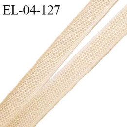 Elastique 4 mm fin spécial lingerie polyamide élasthanne couleur caramel clair grande marque fabriqué en France prix au mètre