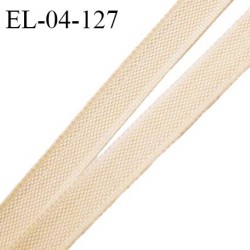 Elastique 4 mm fin spécial lingerie polyamide élasthanne couleur caramel clair grande marque fabriqué en France prix au mètre
