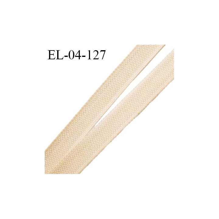 Elastique 4 mm fin spécial lingerie polyamide élasthanne couleur caramel clair grande marque fabriqué en France prix au mètre