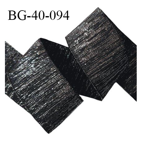 Galon ruban 42 mm couleur noir lurex argenté largeur 42 mm prix au mètre