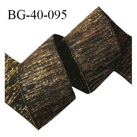 Galon ruban 42 mm couleur noir lurex doré largeur 42 mm prix au mètre