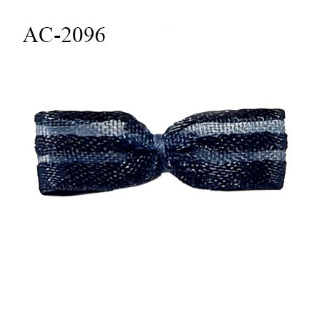 Noeud lingerie couleur bleu marine haut de gamme largeur 35 mm hauteur 23 mm prix à l'unité