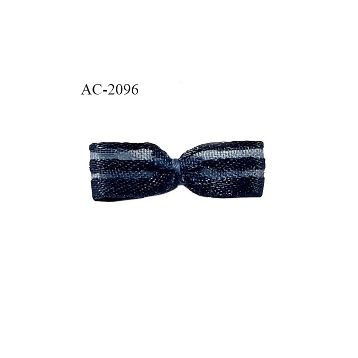 Noeud lingerie couleur bleu marine haut de gamme largeur 35 mm hauteur 23 mm prix à l'unité
