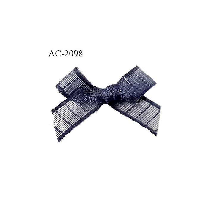 Noeud lingerie couleur gris cachemire haut de gamme largeur 25 mm hauteur 20 mm prix à l'unité