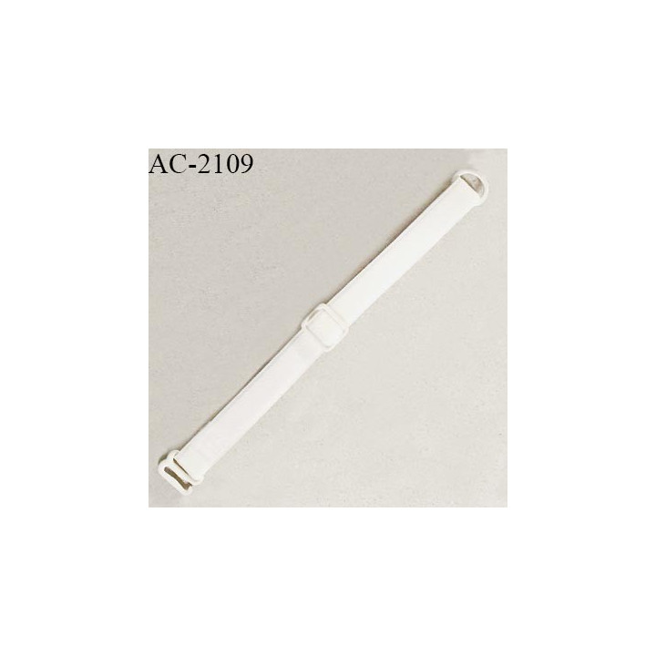 Bretelle lingerie SG 10 mm très haut de gamme 1 anneau crochet et 1 crochet ouvert sur la droite couleur naturel prix à la pièce