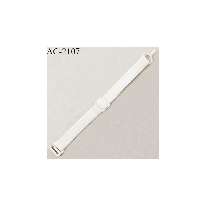Bretelle lingerie SG 10 mm très haut de gamme 1 anneau crochet et 1 crochet ouvert sur la gauche couleur naturel prix à la pièce
