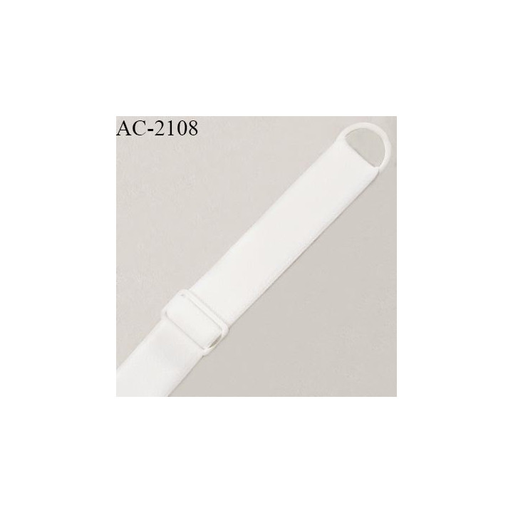 Bretelle lingerie SG 15 mm très haut de gamme avec 1 anneau et 1 barrette couleur naturel prix à la pièce