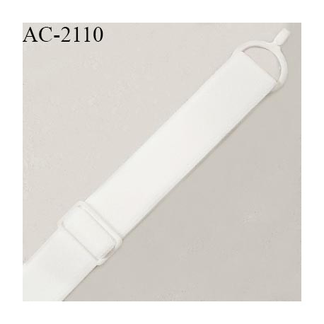 Bretelle lingerie SG 15 mm très haut de gamme avec 1 anneau crochet et 1 barrette couleur naturel prix à la pièce