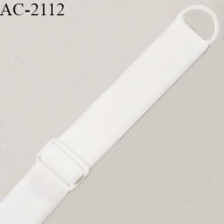Bretelle lingerie SG 12 mm très haut de gamme avec 1 anneau et 1 barrette couleur naturel prix à la pièce