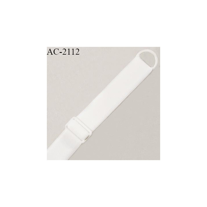 Bretelle lingerie SG 12 mm très haut de gamme avec 1 anneau et 1 barrette couleur naturel prix à la pièce