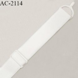 Bretelle lingerie SG 12 mm très haut de gamme avec 1 anneau crochet et 1 barrette couleur naturel prix à la pièce