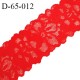 Dentelle 65 mm lycra extensible couleur rouge largeur 65 mm prix au mètre