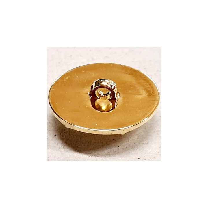 Bouton 25 mm en pvc couleur or doré accroche avec un anneau prix à la pièce