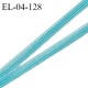Elastique 4 mm spécial lingerie et couture couleur bleu turquoise grande marque fabriqué en France prix au mètre