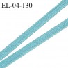 Elastique 4 mm fin spécial lingerie polyamide élasthanne couleur bleu turquoise grande marque fabriqué en France prix au mètre