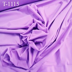 Tissu lycra élasthanne lilas très haut de gamme 190 gr au m2 largeur 145 cm prix pour 10 cm de longueur et 145 cm de large