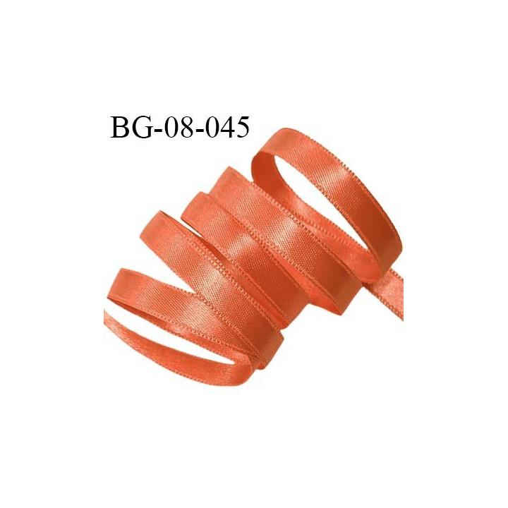 Galon ruban 8 mm satin couleur cuivre lumineux double face très solide largeur 8 mm prix au mètre