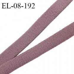 Elastique 8 mm lingerie haut de gamme couleur prune tirant vers le marron très doux au toucher grande marque prix au mètre