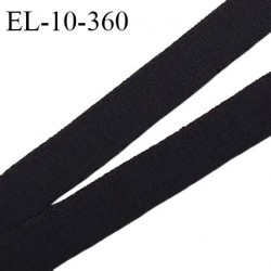 Elastique 10 mm lingerie couleur noir largeur 10 mm élastique très doux au toucher style velours prix au mètre