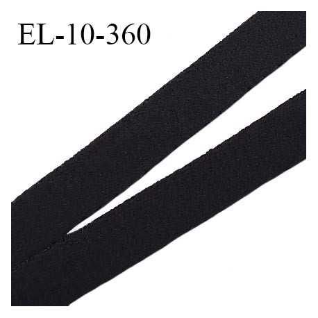 Elastique 10 mm lingerie couleur noir largeur 10 mm élastique très doux au toucher style velours prix au mètre