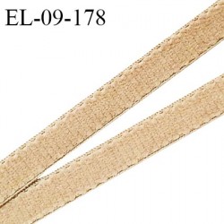 Elastique 9 mm lingerie couleur chair ou caramel clair doux au toucher haut de gamme Fabriqué en France prix au mètre