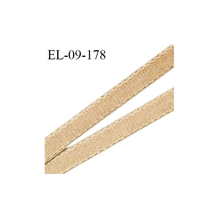 Elastique 9 mm lingerie couleur chair ou caramel clair doux au toucher haut de gamme Fabriqué en France prix au mètre
