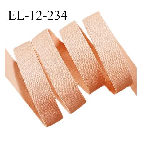 Elastique lingerie 12 mm haut de gamme couleur vieux rose brillant élastique souple prix au mètre