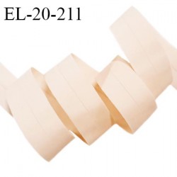 Elastique lingerie 20 mm pré plié couleur rose pastel doux au toucher largeur 20 mm prix au mètre