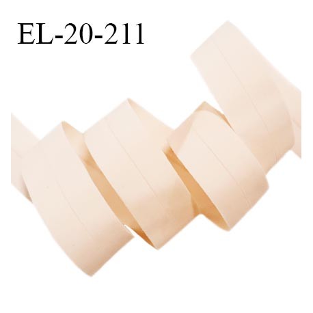 Elastique lingerie 20 mm pré plié couleur rose pastel doux au toucher largeur 20 mm prix au mètre