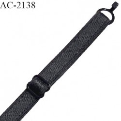 Bretelle lingerie SG 10 mm très haut de gamme couleur gris avec une barrette et un crochet prix à la pièce