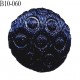 Bouton 10 mm lingerie et autres bouton recouvert de satin couleur bleu saphir accroche avec un anneau prix à la pièce