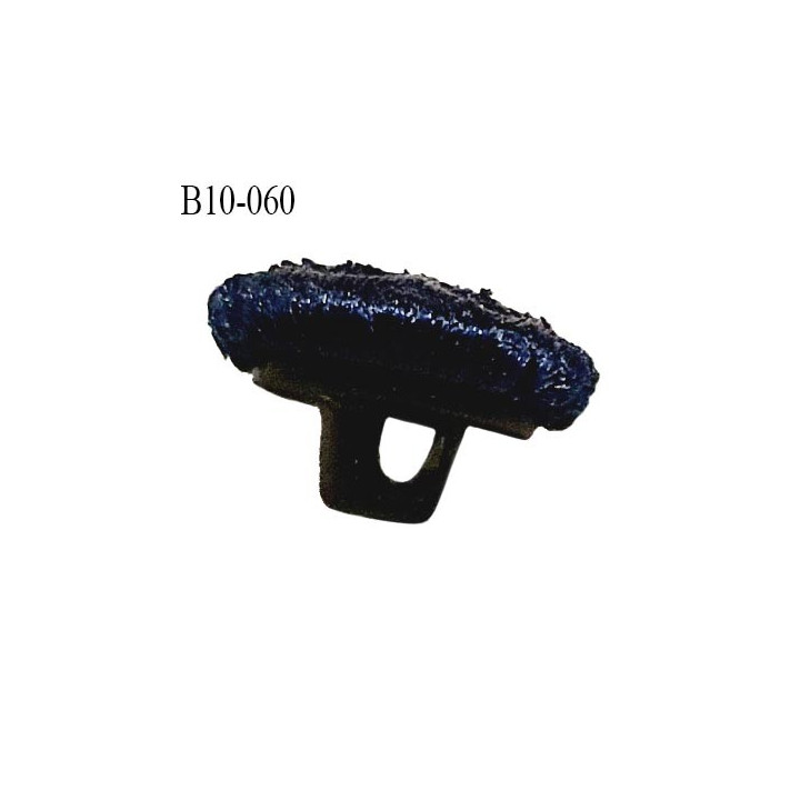 Bouton 10 mm lingerie et autres bouton recouvert de satin couleur bleu saphir accroche avec un anneau prix à la pièce