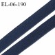 Elastique lingerie fin 6 mm couleur bleu vert foncé fabriqué en France pour une grande marque largeur 6 mm prix au mètre