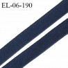 Elastique lingerie fin 6 mm couleur bleu de prusse fabriqué en France pour une grande marque largeur 6 mm prix au mètre